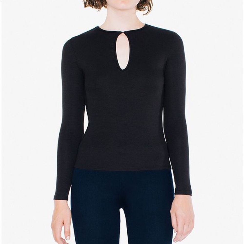 American Apparel keyhole top
